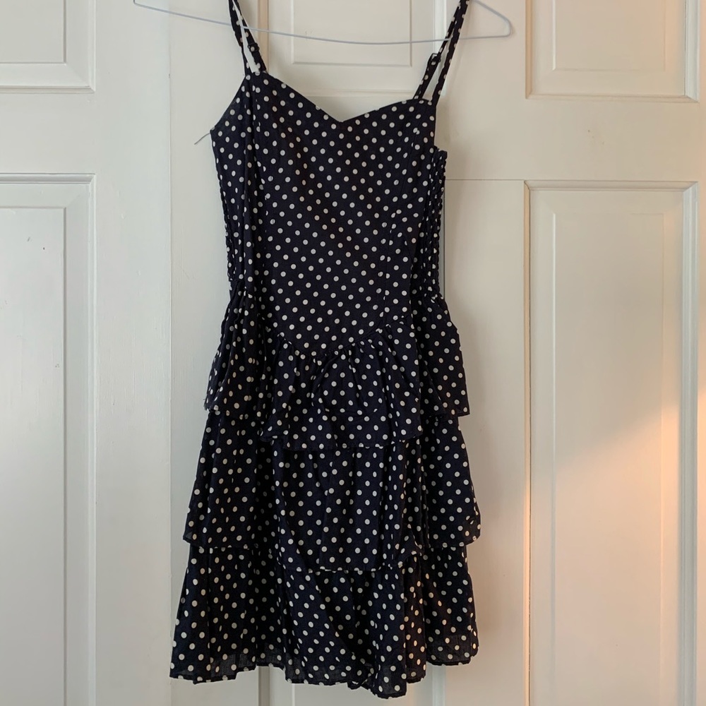H&M Navy Ruffle dress